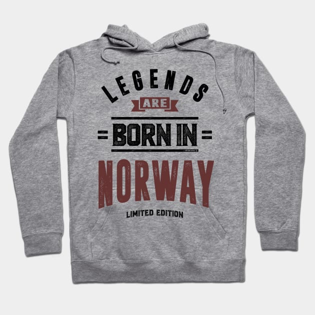 Born in Norway Hoodie by C_ceconello